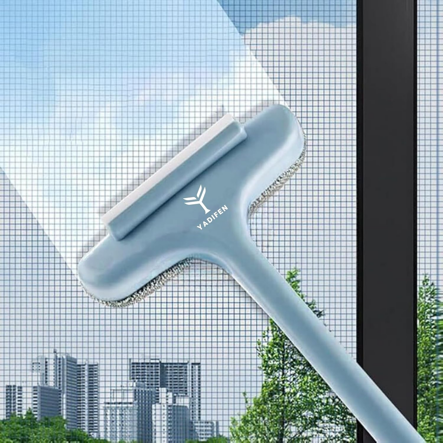 Cleaning Brush with 360° Rotatable Wiper