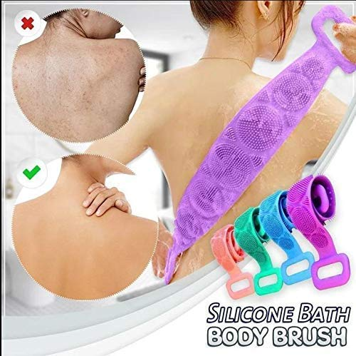 Silicone Shower Bath Belt Back Scrubber