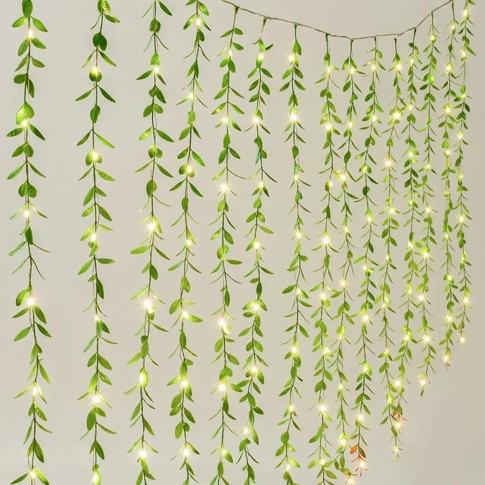 Artificial Leaf Curtain LED String Light
