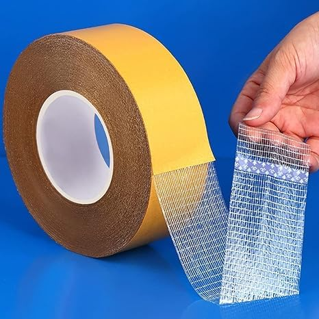 Yellow Mesh Double Sided tape
