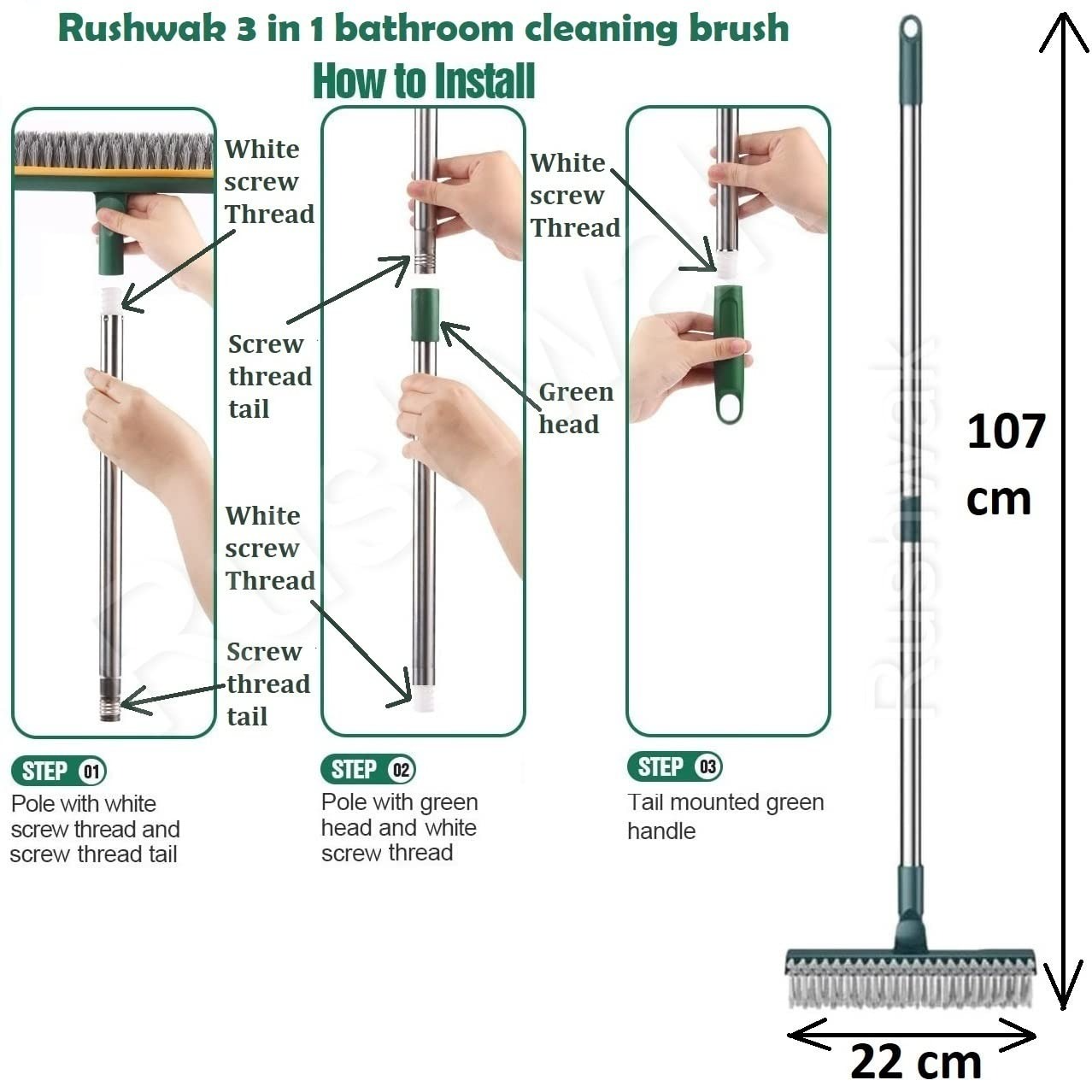 3 in 1 Tiles Brush