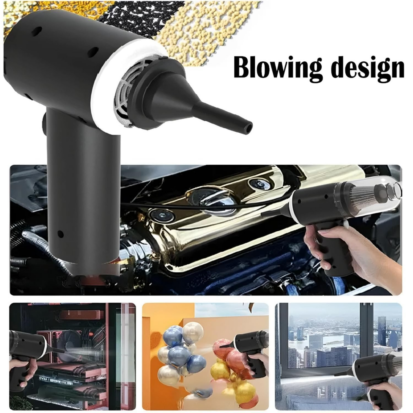 3 in 1 Car Wireless Vaccum Cleaner