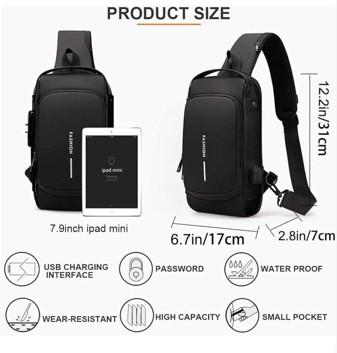 Anti theft Sling Bags