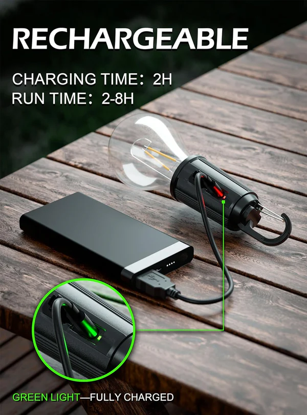 Rechargeable Type C Bulb