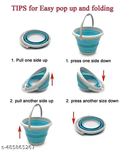 5L Silicone Folding Bucket