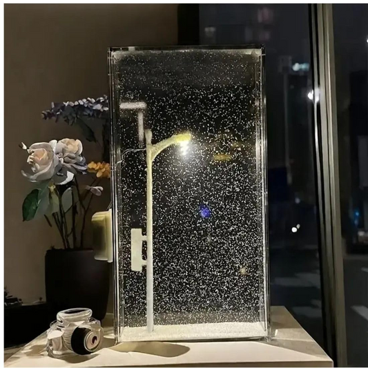 Snowfall Lamp - Handmade DIY Snow Scenery Night Light
