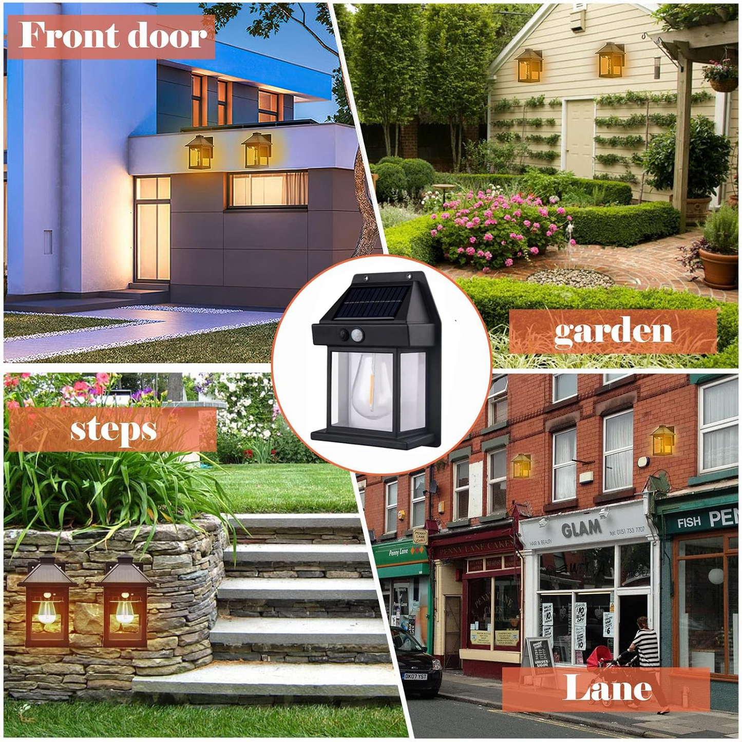Solar Wall Lights Outdoor Pack Of 1