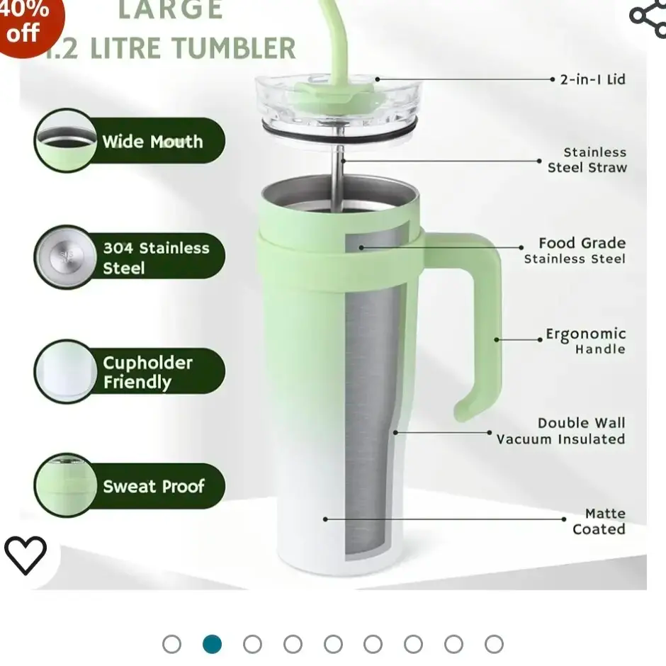 1.2 Litre Stainless Steel Tumbler – Your All-Day Hydration Companion